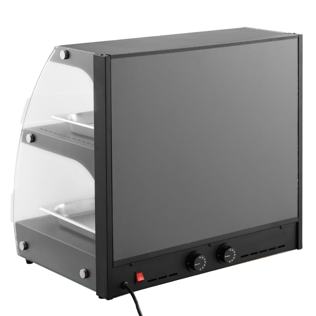 Apuro Self-Serve Heated Display Unit with Hinged Doors • PAS-HW921-A
