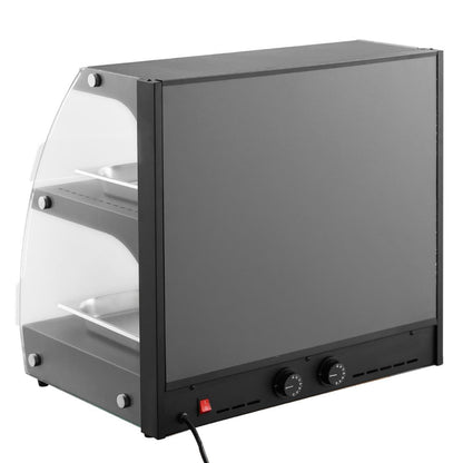 Apuro Self-Serve Heated Display Unit with Hinged Doors • PAS-HW921-A