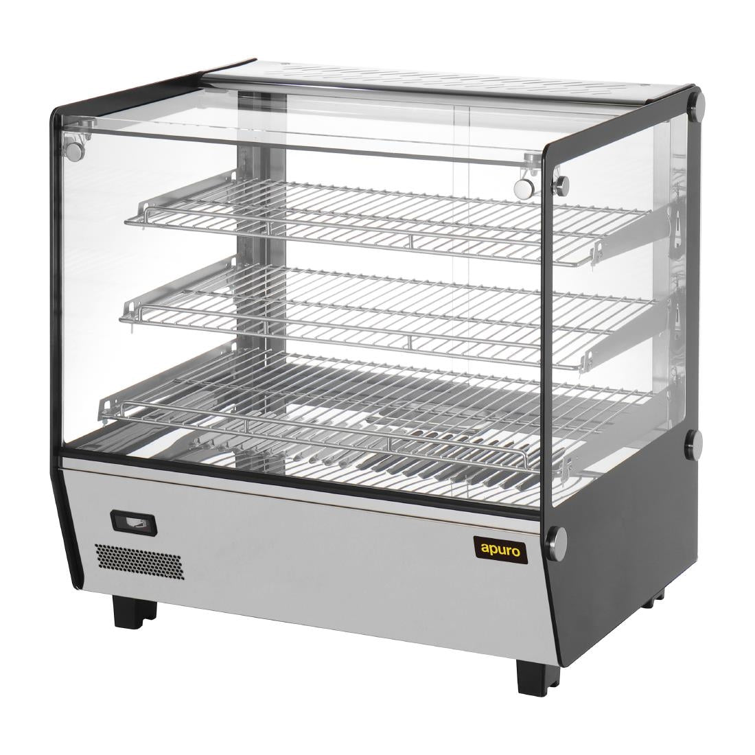 Apuro Square Countertop Heated Display Merchandiser 120Ltr • PAS-HW923-A