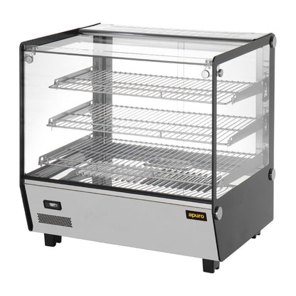 Apuro Square Countertop Heated Display Merchandiser 120Ltr • PAS-HW923-A