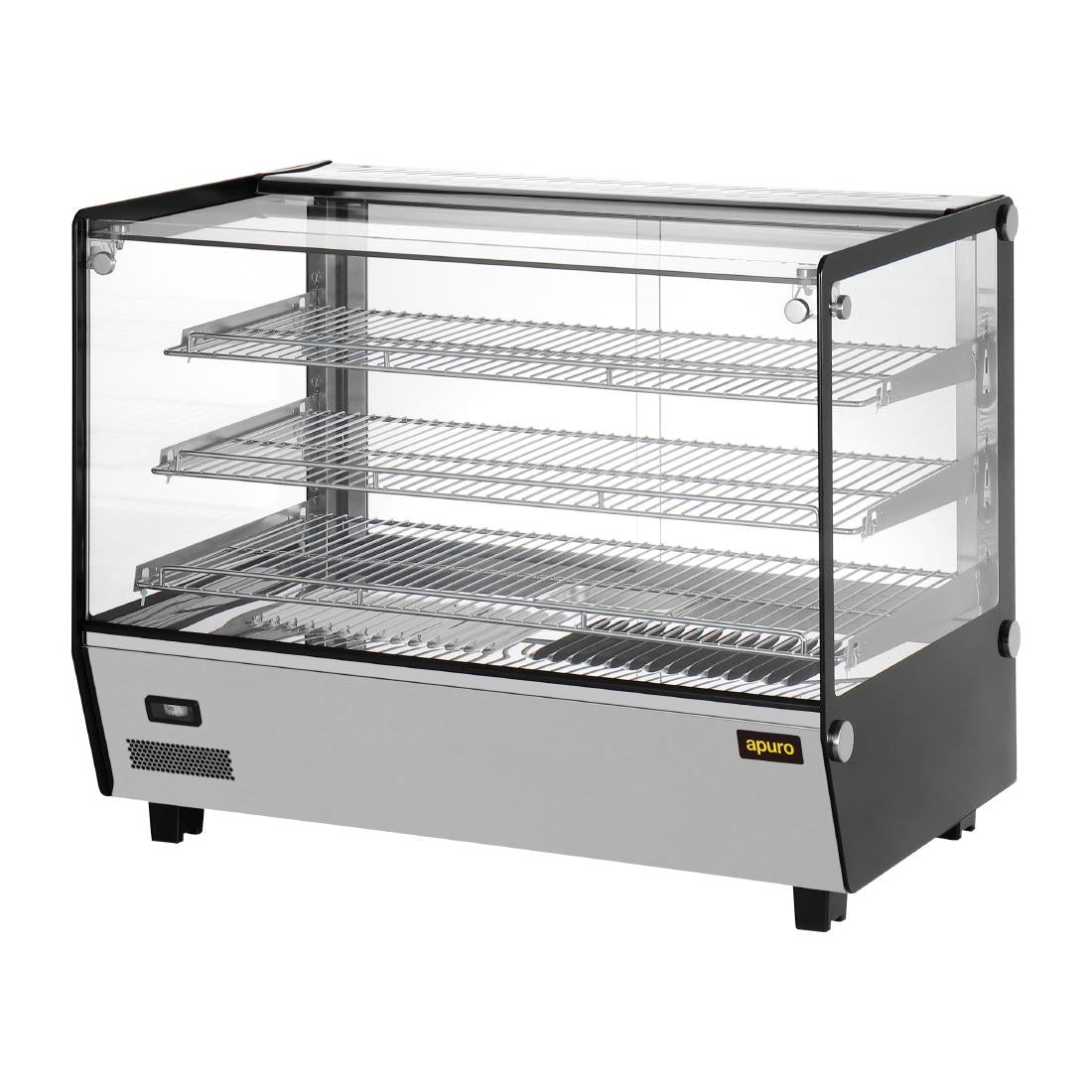 Apuro Square Countertop Heated Display Merchandiser 160Ltr • PAS-HW924-A