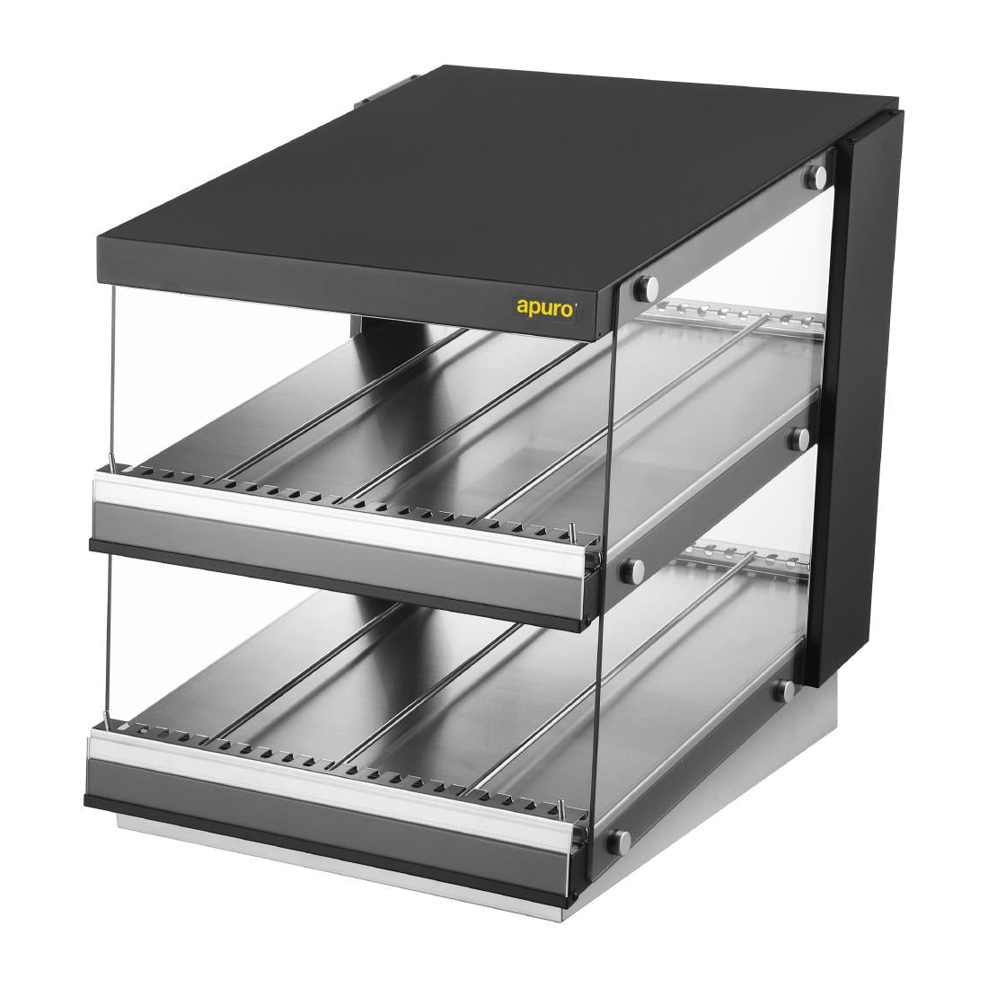 Apuro Sloped Chute Food Warmer 2 Shelf • PAS-HW925-A