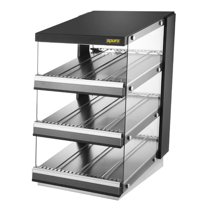 Apuro Sloped Chute Food Warmer 3 Shelf • PAS-HW926-A
