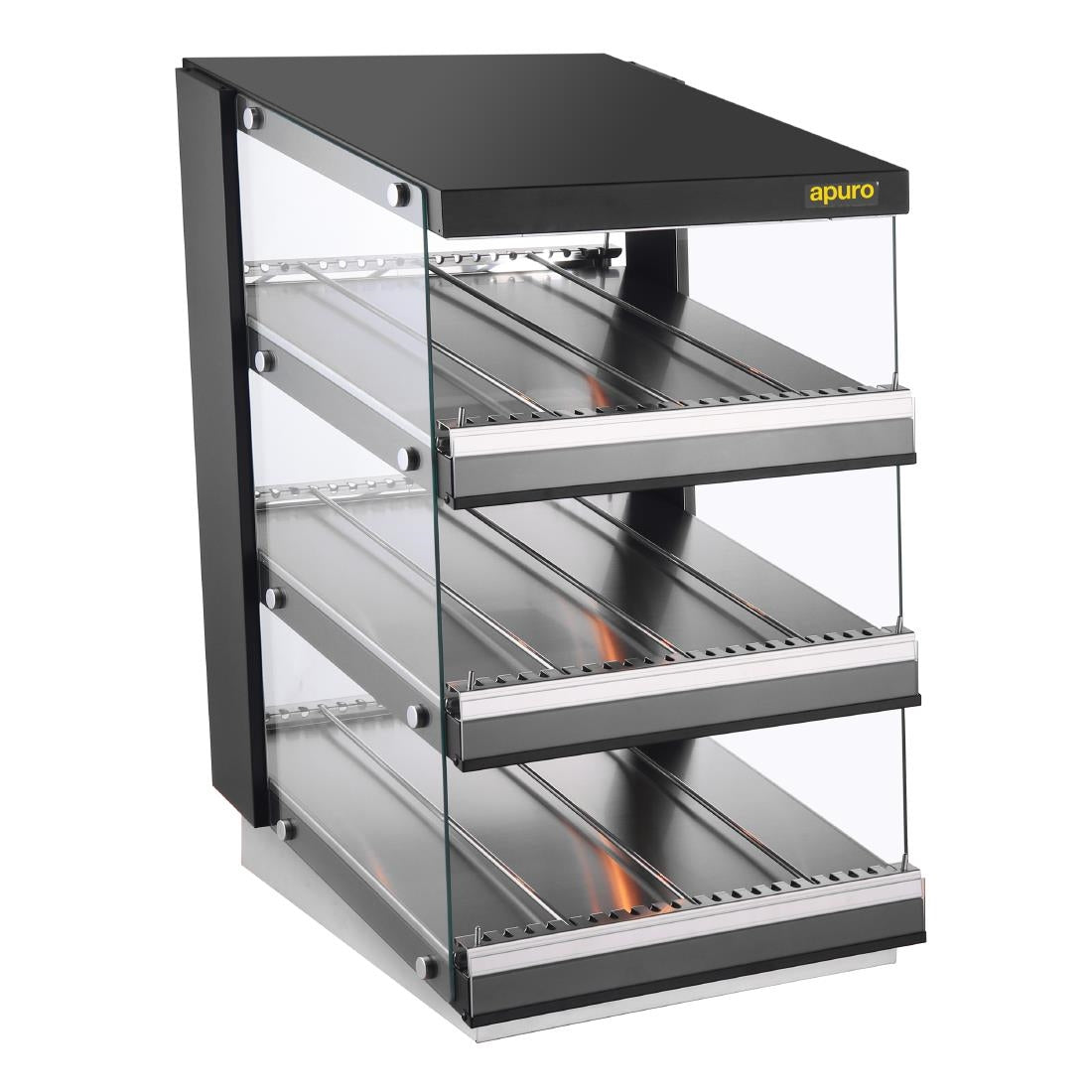 Apuro Sloped Chute Food Warmer 3 Shelf • PAS-HW926-A