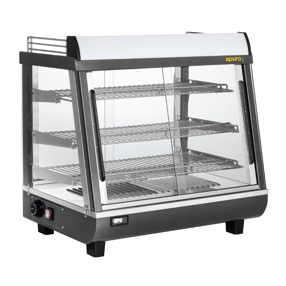 Apuro Front and Rear Door Heated Merchandiser 96Ltr • PAS-HW927-A