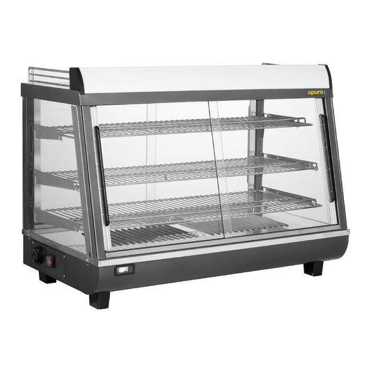 Apuro Front and Rear Door Heated Merchandiser 136Ltr • PAS-HW928-A