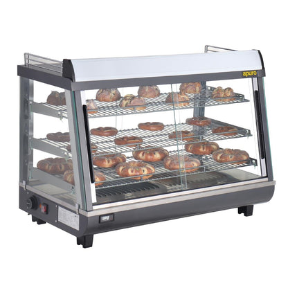 Apuro Front and Rear Door Heated Merchandiser 136Ltr • PAS-HW928-A