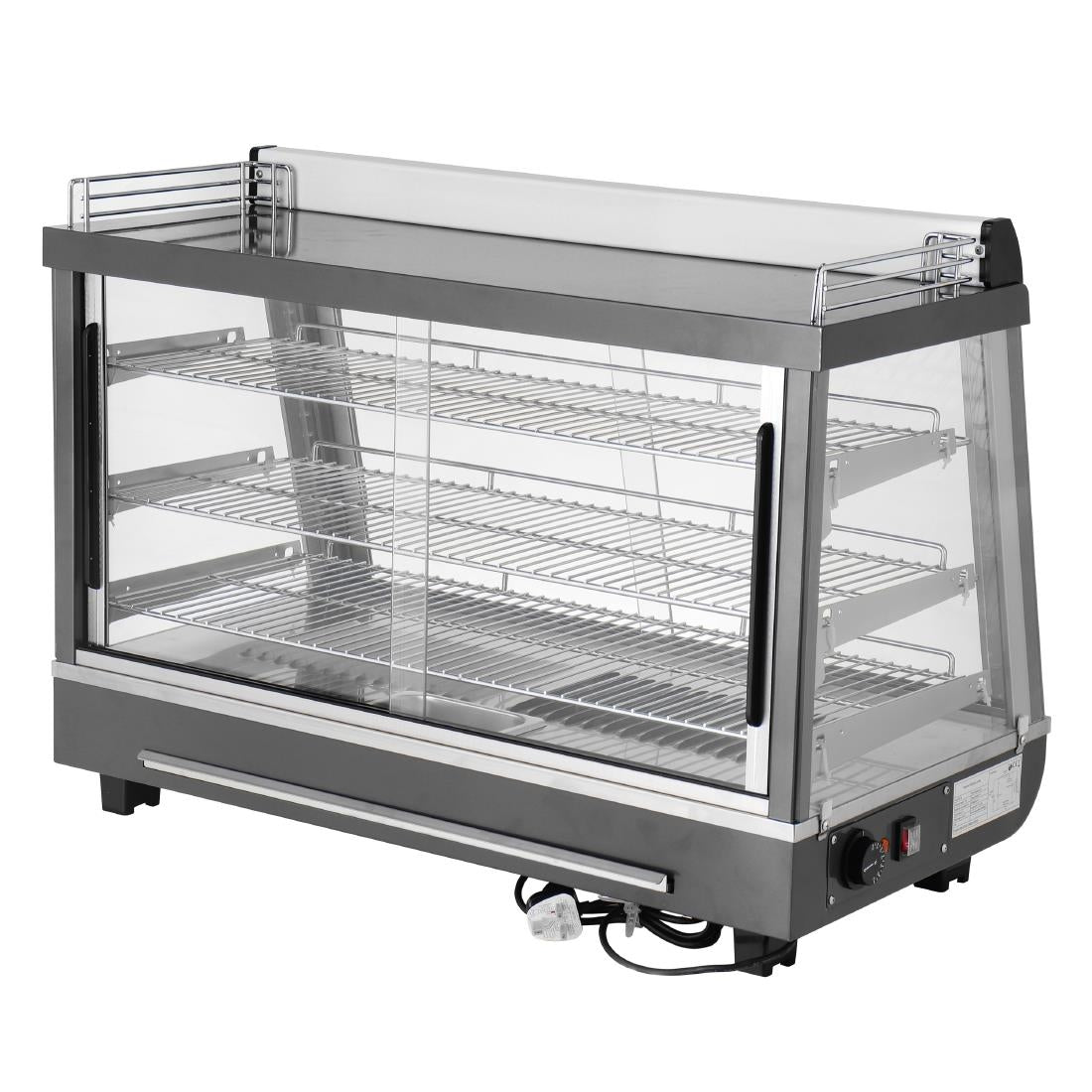 Apuro Front and Rear Door Heated Merchandiser 136Ltr • PAS-HW928-A
