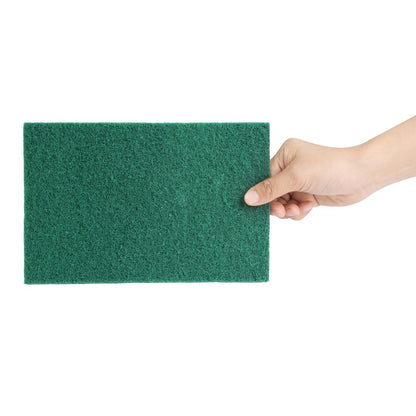 Jantex Green Scourer Pads Large (10 Pack) (Large | 149(W) x 228(L)mm | Pack Quantity: 10) • PAS-HX233