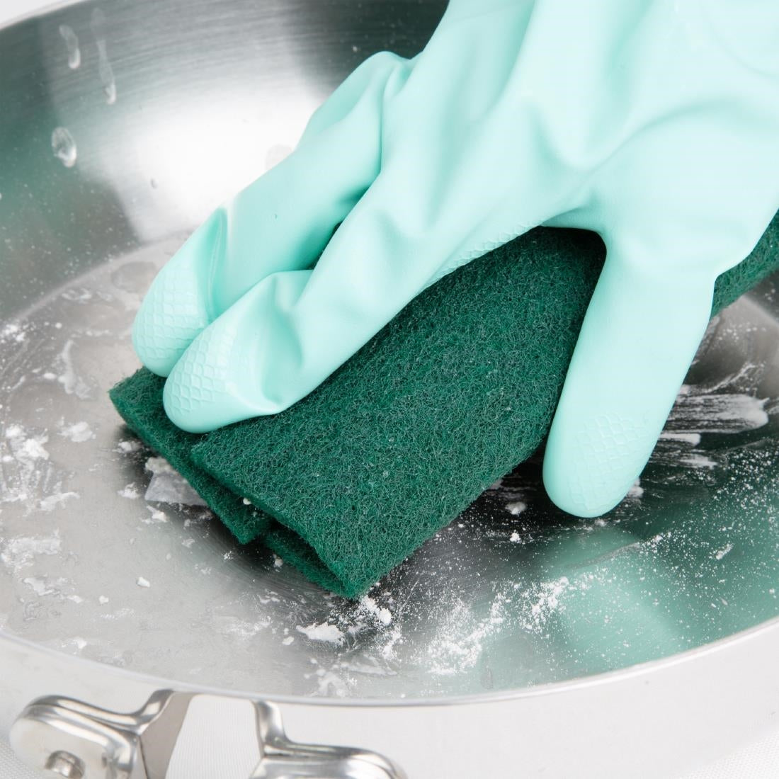 Jantex Green Scourer Pads Large (10 Pack) (Large | 149(W) x 228(L)mm | Pack Quantity: 10) • PAS-HX233
