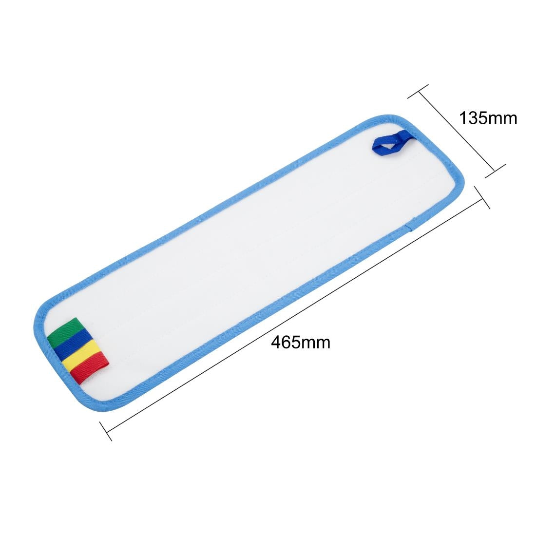 Jantex 400mm Flat Mop Head Micro Fibre Pad (Compatible with 400mm flat mop head (HX235) & handle (HX240)) • PAS-HX236