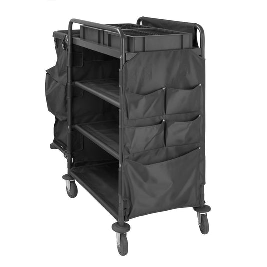 Jantex Compact Housekeeping Trolley (1125(H)x1110(W)x490(D)mm) • PAS-HX253