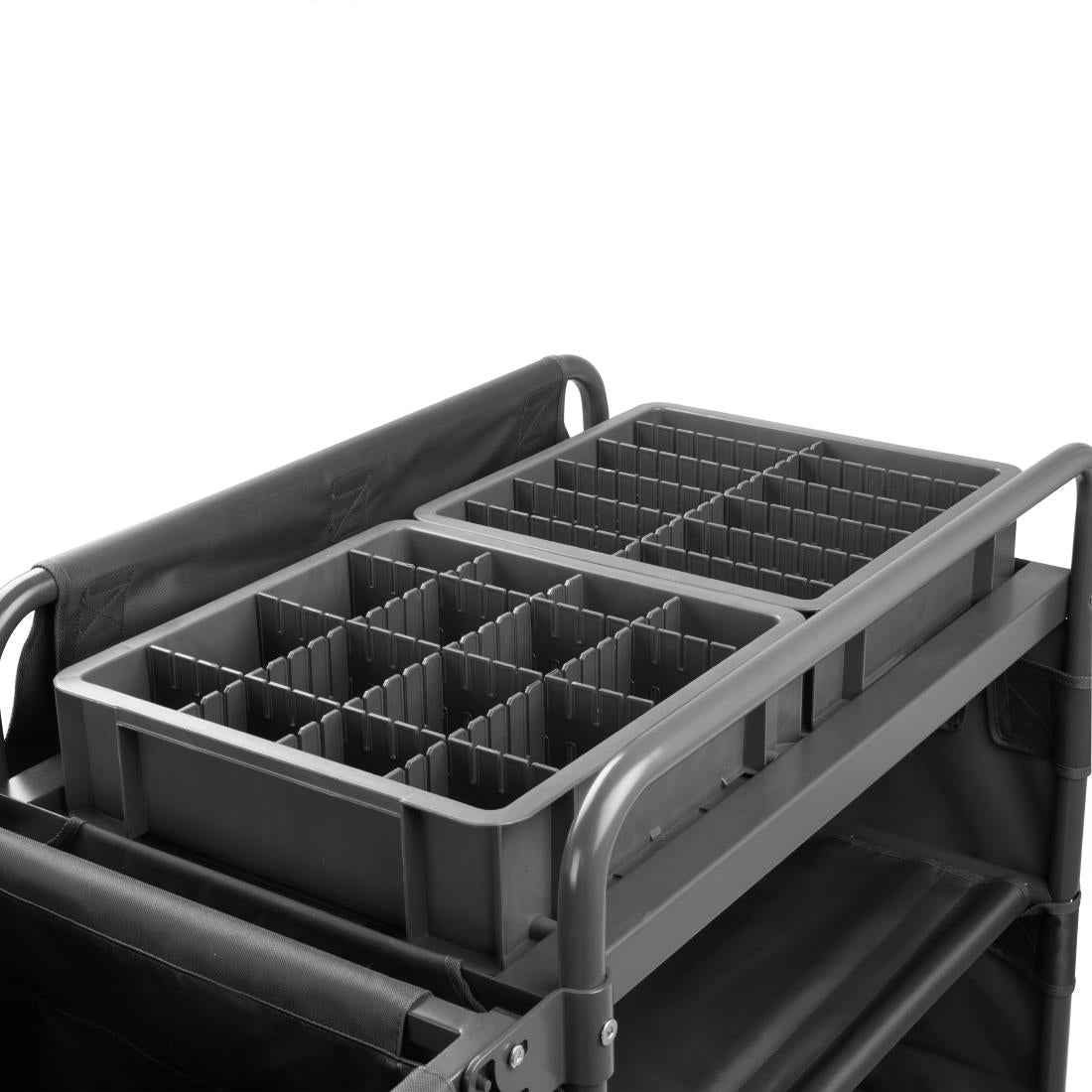 Jantex Compact Housekeeping Trolley (1125(H)x1110(W)x490(D)mm) • PAS-HX253