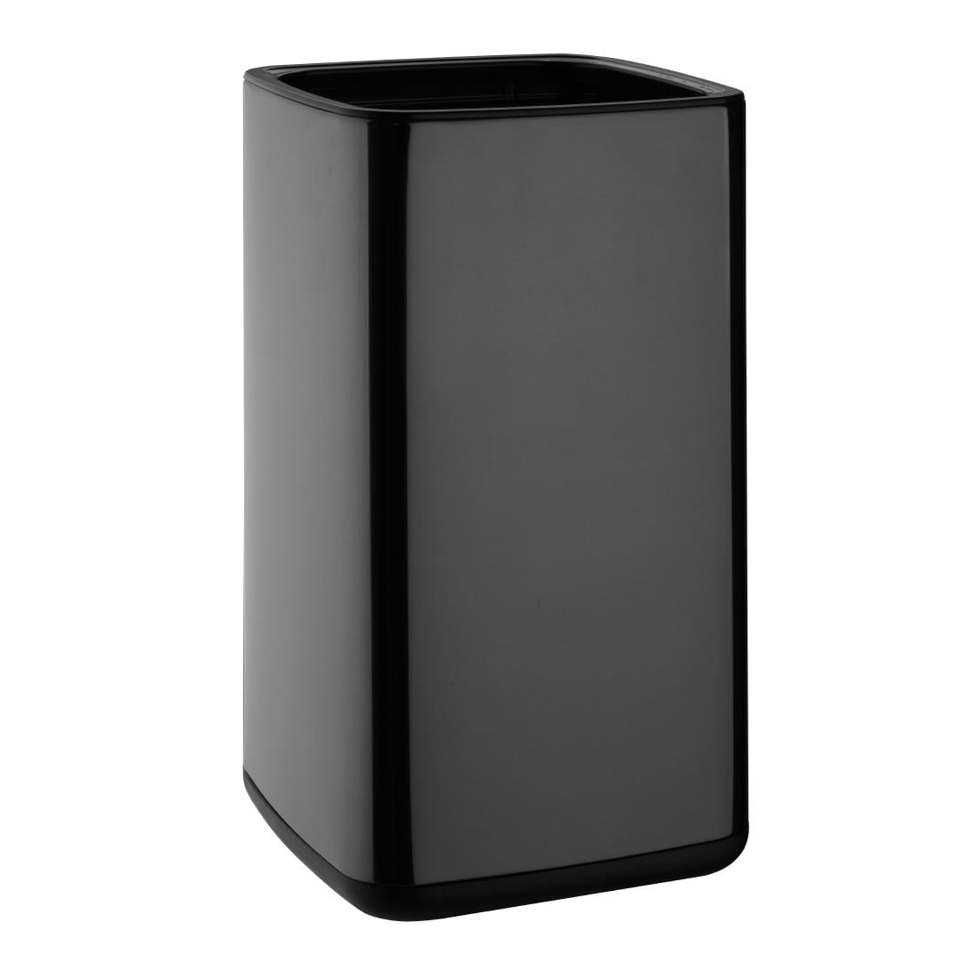 Bolero Square Waste Bin Titanium Black 7Ltr (Removable outer shell | Material: Polypropylene | 310(H)x179(W)x178(D)mm) • PAS-HX259