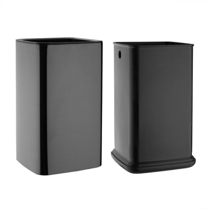 Bolero Square Waste Bin Titanium Black 7Ltr (Removable outer shell | Material: Polypropylene | 310(H)x179(W)x178(D)mm) • PAS-HX259