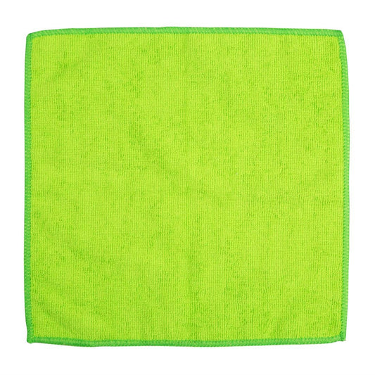 Jantex Microfibre Cloths Green (5 Pack) (400(L)x400(W)mm | Pack Quantity: 5) • PAS-HX270