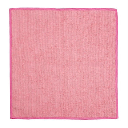 Jantex Microfibre Cloths Pink (5 Pack) (400(L)x400(W)mm | Pack Quantity: 5) • PAS-HX271