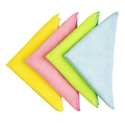 Jantex Microfibre Cloths Pink (5 Pack) (400(L)x400(W)mm | Pack Quantity: 5) • PAS-HX271