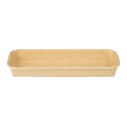 Fiesta Recyclable No.2 Platter/Tray Bases 220x90mm (300 Pack) (220(L)x90(W)mm. Non-Stick Lining. Recyclable) • PAS-HX287