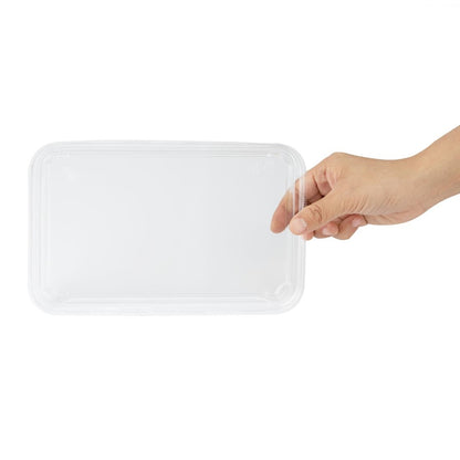 "Fiesta Recyclable PET Lids for No.7 Platter/Tray Bases (300 Pack)" (Compatible with No.7 Platter/Tray Bases (HX289)) • PAS-HX294