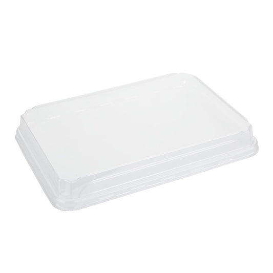 "Fiesta Recyclable PET Lids for No.11 Platter/Tray Bases (300 Pack)" (Compatible with No.11 Platter/Tray Bases (HX290)) • PAS-HX295
