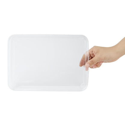 "Fiesta Recyclable PET Lids for No.11 Platter/Tray Bases (300 Pack)" (Compatible with No.11 Platter/Tray Bases (HX290)) • PAS-HX295