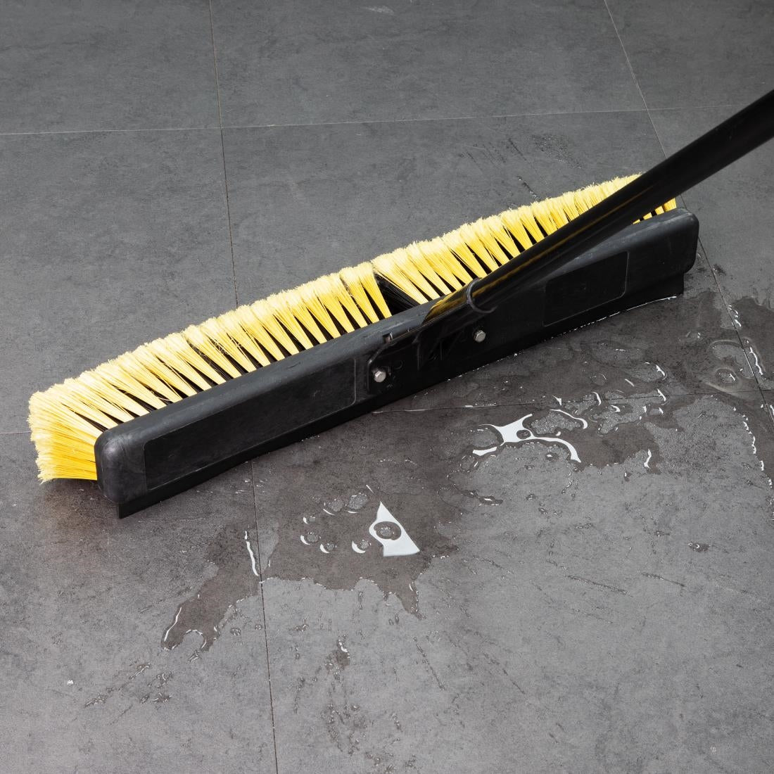 Jantex Heavy Duty Broom & Handle Set with Squeegee 24" • PAS-HX383