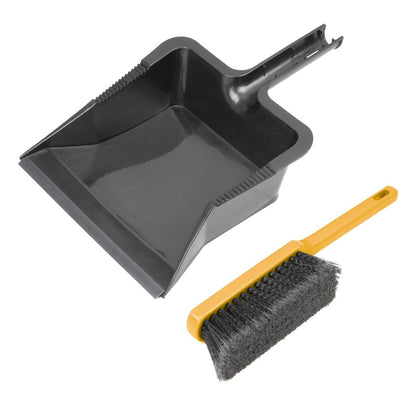 Jantex Heavy Duty Dustpan & Brush set (425(L)x312(W)mm | Suitable for heavy duty use) • PAS-HX384