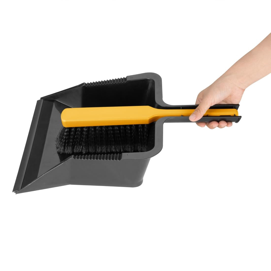 Jantex Heavy Duty Dustpan & Brush set (425(L)x312(W)mm | Suitable for heavy duty use) • PAS-HX384
