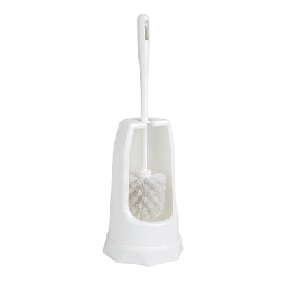 Jantex Round Toilet Brush & Holder - White • PAS-HX386