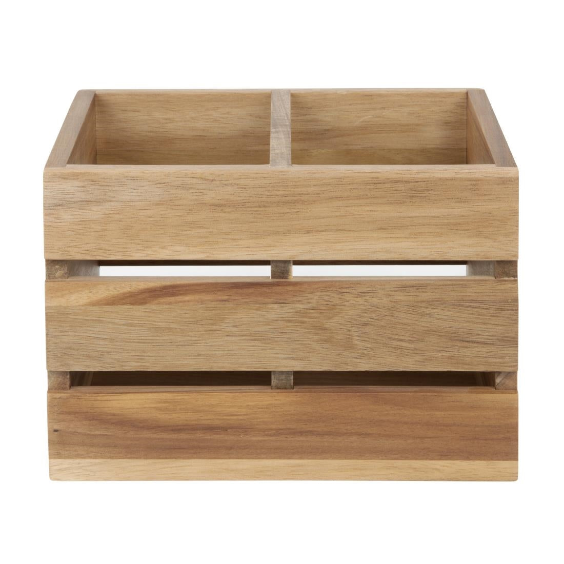 Olympia Table Organiser Acacia Wood 210x160x150mm (210(L)x160(W)x150(D)mm | Material: Acacia Wood) • PAS-HX387