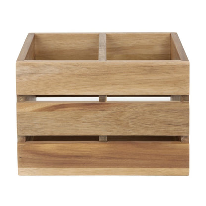 Olympia Table Organiser Acacia Wood 210x160x150mm (210(L)x160(W)x150(D)mm | Material: Acacia Wood) • PAS-HX387