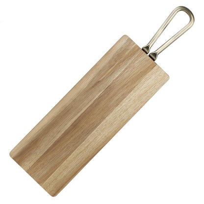 Olympia Rectangular Paddle Board Acacia Wood With Metal Handle 575x152mm (575(L)x152(W)x20(H)mm | Material: Acacia Wood) • PAS-HX391