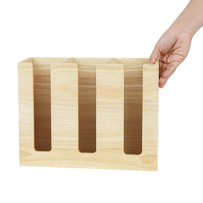 Olympia Cup Organiser Hevea Wood 340x120x240mm (340(L)x120(W)x240(H)mm | Material: Hevea Wood) • PAS-HX394