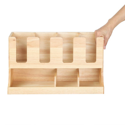 Olympia Cup and Condiment Station Hevea Wood 450x120x240mm • PAS-HX395