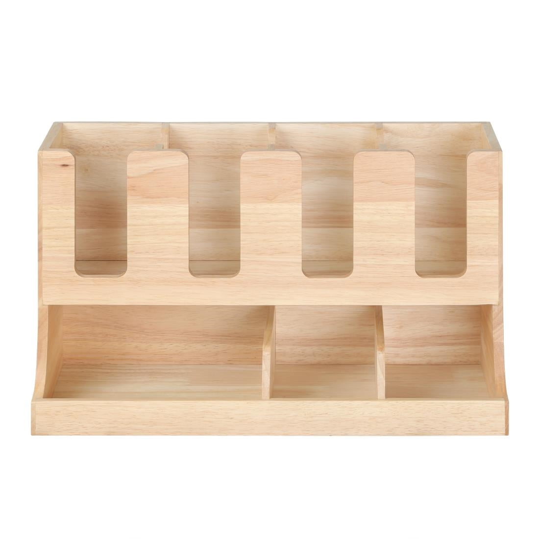 Olympia Cup and Condiment Station Hevea Wood 450x120x240mm • PAS-HX395