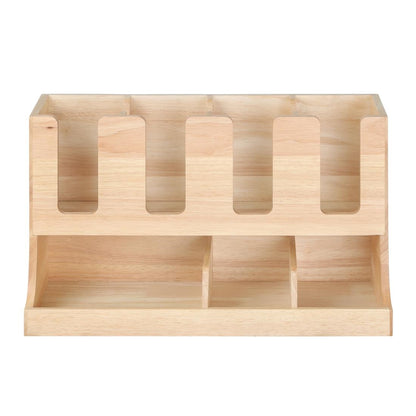 Olympia Cup and Condiment Station Hevea Wood 450x120x240mm • PAS-HX395