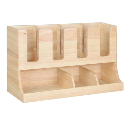 Olympia Cup and Condiment Station Hevea Wood 450x120x240mm • PAS-HX395