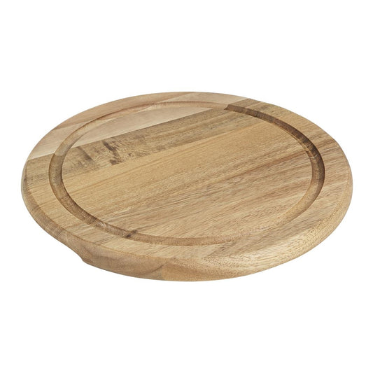Olympia Round Acacia Wood Board for 200mm Dome 246x20mm (246(Ø)x20(H)mm | Fits 200(Ø)mm dome - HW798) • PAS-HX397