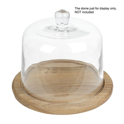 Olympia Round Acacia Wood Board for 200mm Dome 246x20mm (246(Ø)x20(H)mm | Fits 200(Ø)mm dome - HW798) • PAS-HX397