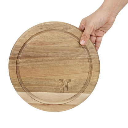 Olympia Round Acacia Wood Board for 200mm Dome 246x20mm (246(Ø)x20(H)mm | Fits 200(Ø)mm dome - HW798) • PAS-HX397