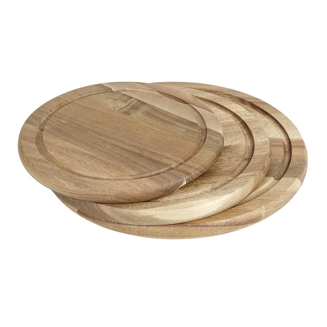 Olympia Round Acacia Wood Board for 240mm Dome 283x20mm (283(Ø)x20(H)mm | Fits 240(Ø)mm dome - HW799) • PAS-HX398