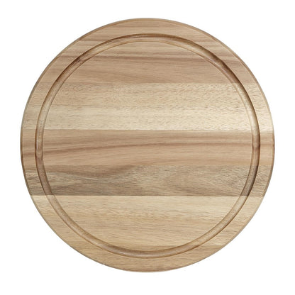 Olympia Round Acacia Wood Board for Dome 330x20mm (330(Ø)x20(H)mm | Fits 280(Ø)mm dome - CS014) • PAS-HX399
