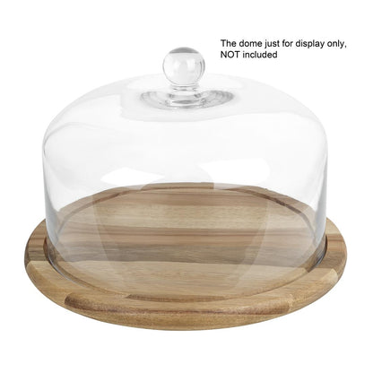 Olympia Round Acacia Wood Board for Dome 330x20mm (330(Ø)x20(H)mm | Fits 280(Ø)mm dome - CS014) • PAS-HX399