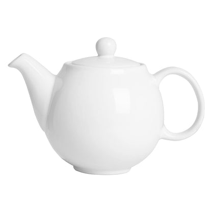 Olympia Café Teapot White - 450ml (2 Pack) (450ml | Material: stoneware | Pack quantity: 2) • PAS-HX794