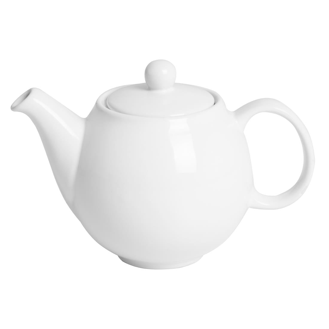 Olympia Café Teapot White - 450ml (2 Pack) (450ml | Material: stoneware | Pack quantity: 2) • PAS-HX794