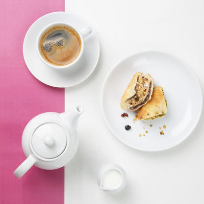 Olympia Café Teapot White - 450ml (2 Pack) (450ml | Material: stoneware | Pack quantity: 2) • PAS-HX794