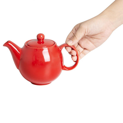 Olympia Café Teapot Red - 450ml (2 Pack) (450ml | Material: stoneware | Pack quantity: 2) • PAS-HX795