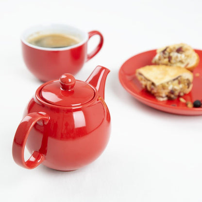 Olympia Café Teapot Red - 450ml (2 Pack) (450ml | Material: stoneware | Pack quantity: 2) • PAS-HX795