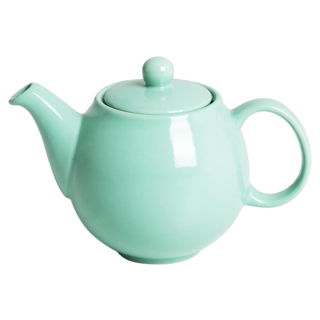 Olympia Café Teapot Aqua - 450ml (2 Pack) (450ml | Material: Stoneware | Pack Quantity: 2) • PAS-HX796